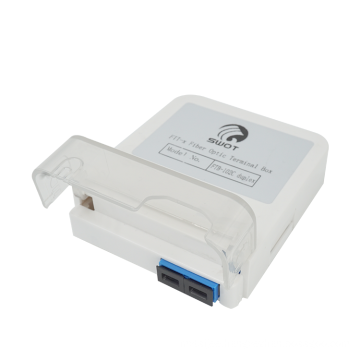 Manufacturing FTB-102C-D 2 port fiber optic floor or wall mounted terminal box for SC duplex adapter